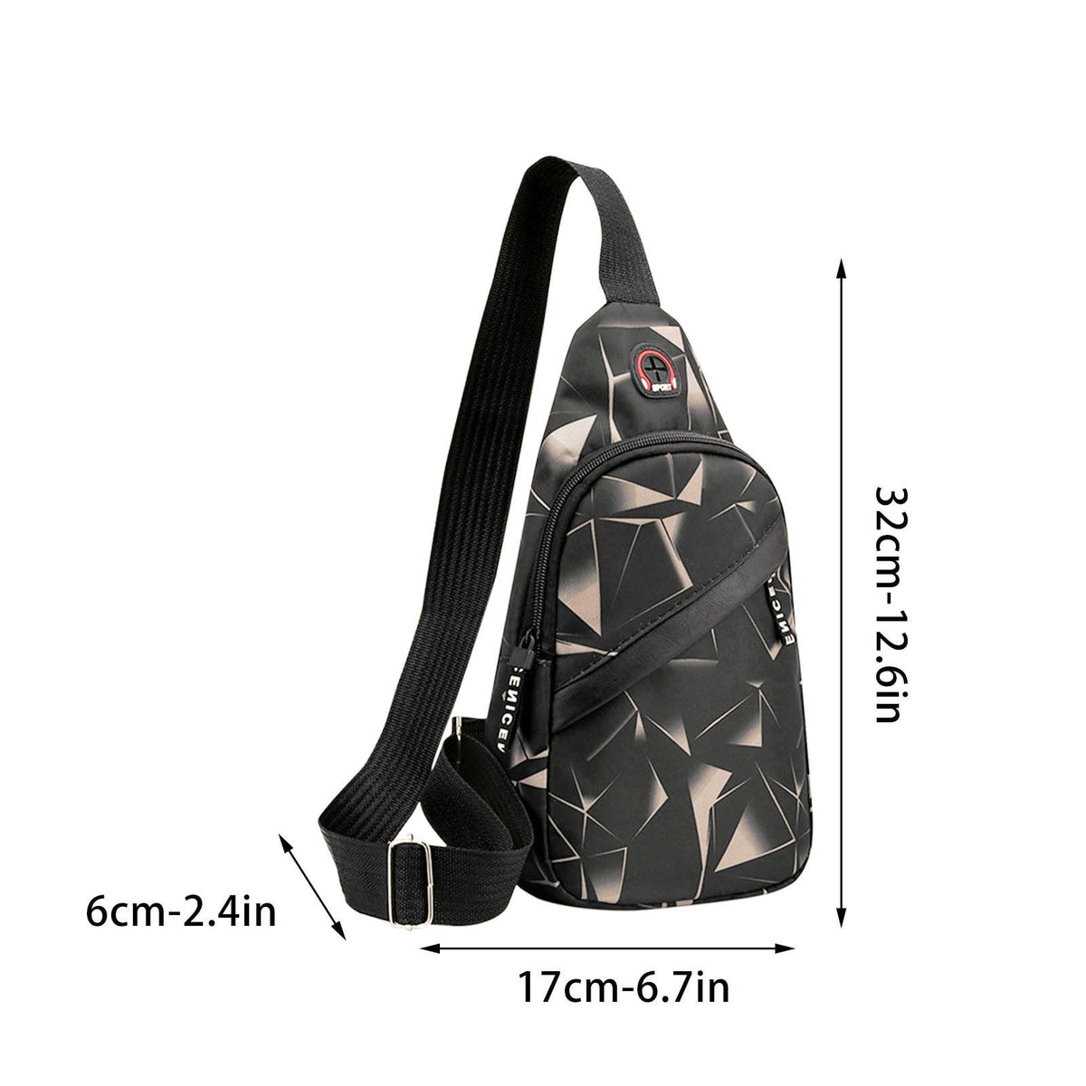 Sling Bag for Women, Crossbody Sling Backpack Small Sling Bag Multipurpose Crossbody Shoulder Bag Travel Hiking Backpack, Sling Bag for Men #4-Coffee