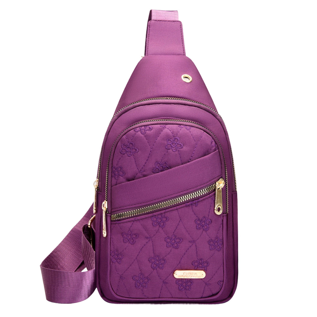 Sling Bag for Women, Crossbody Sling Backpack Small Sling Bag Multipurpose Crossbody Shoulder Bag Travel Hiking Backpack, Sling Bag for Men #5-Purple