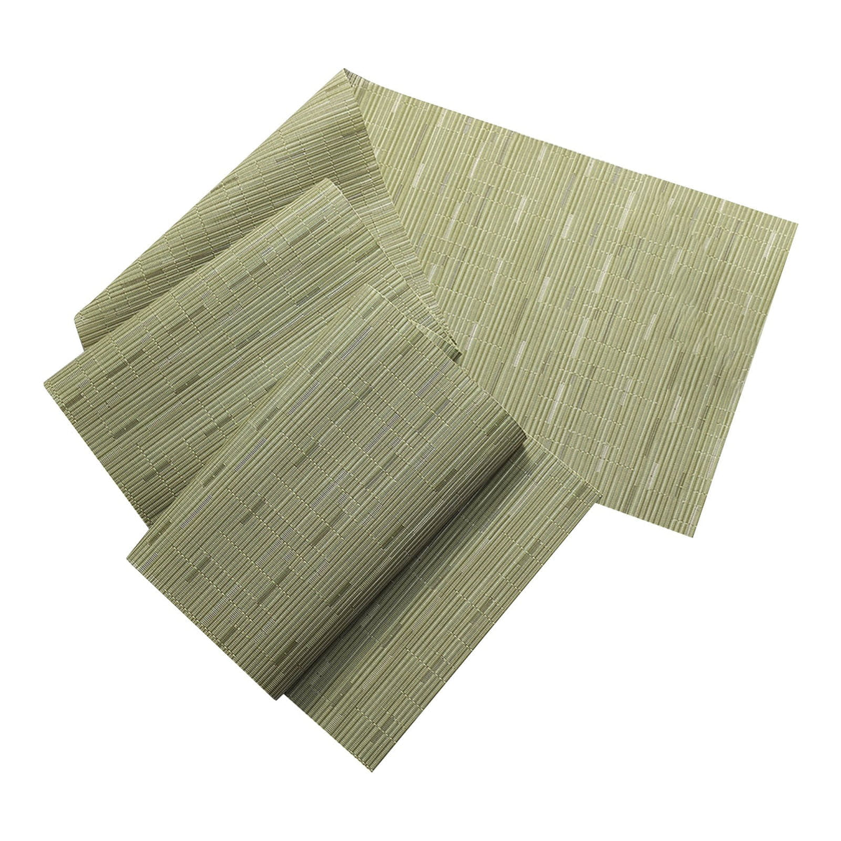 Placemat , Table Runner Texture Weave Doily Heat Insulation Pvc Wedding Party Dining Table Runner 53.15 Green