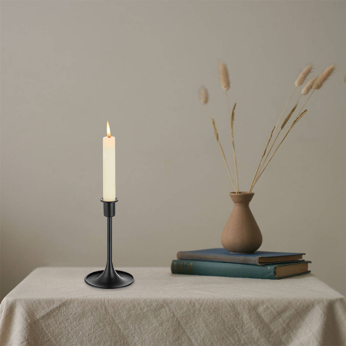 Candlestick, European Style Candle Holder Ornaments, Candlestick Holders Taper Candle Holders Stick Candle Holder for Table Centerpiece Wedding Reception Festive Christmas Mantel Decoration Z8-A