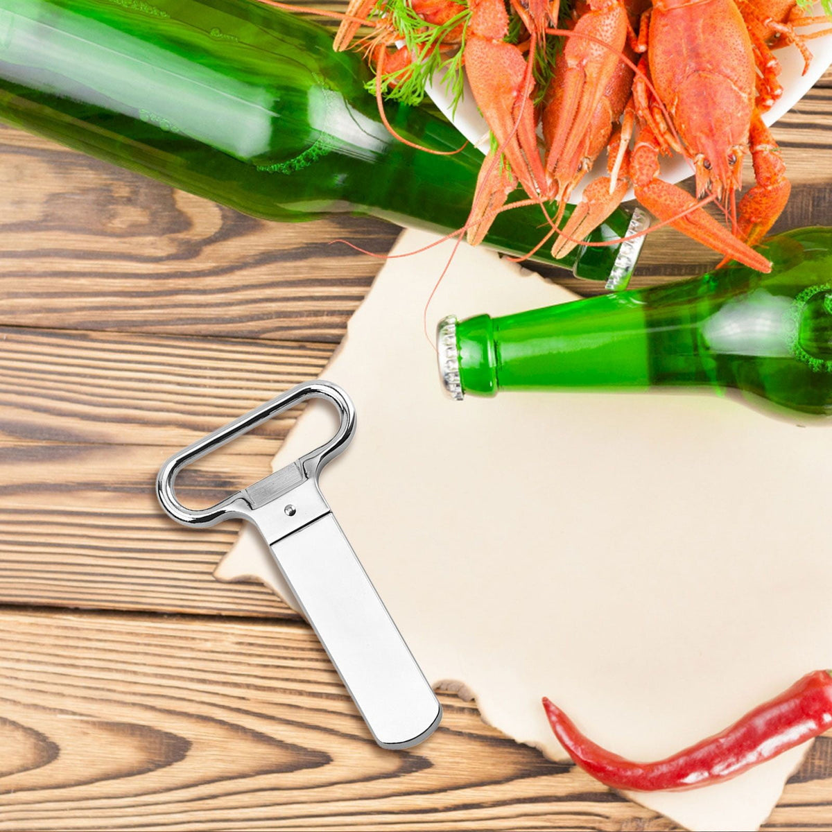 Bottle Opener, Portable Alloy Old Wine Bottle Opener Silver, Bottle Openers Wine Cork Extractor Corkscrew Beer Corks Stainless Two Jaw Puller Used To Open Bottles Z2-A