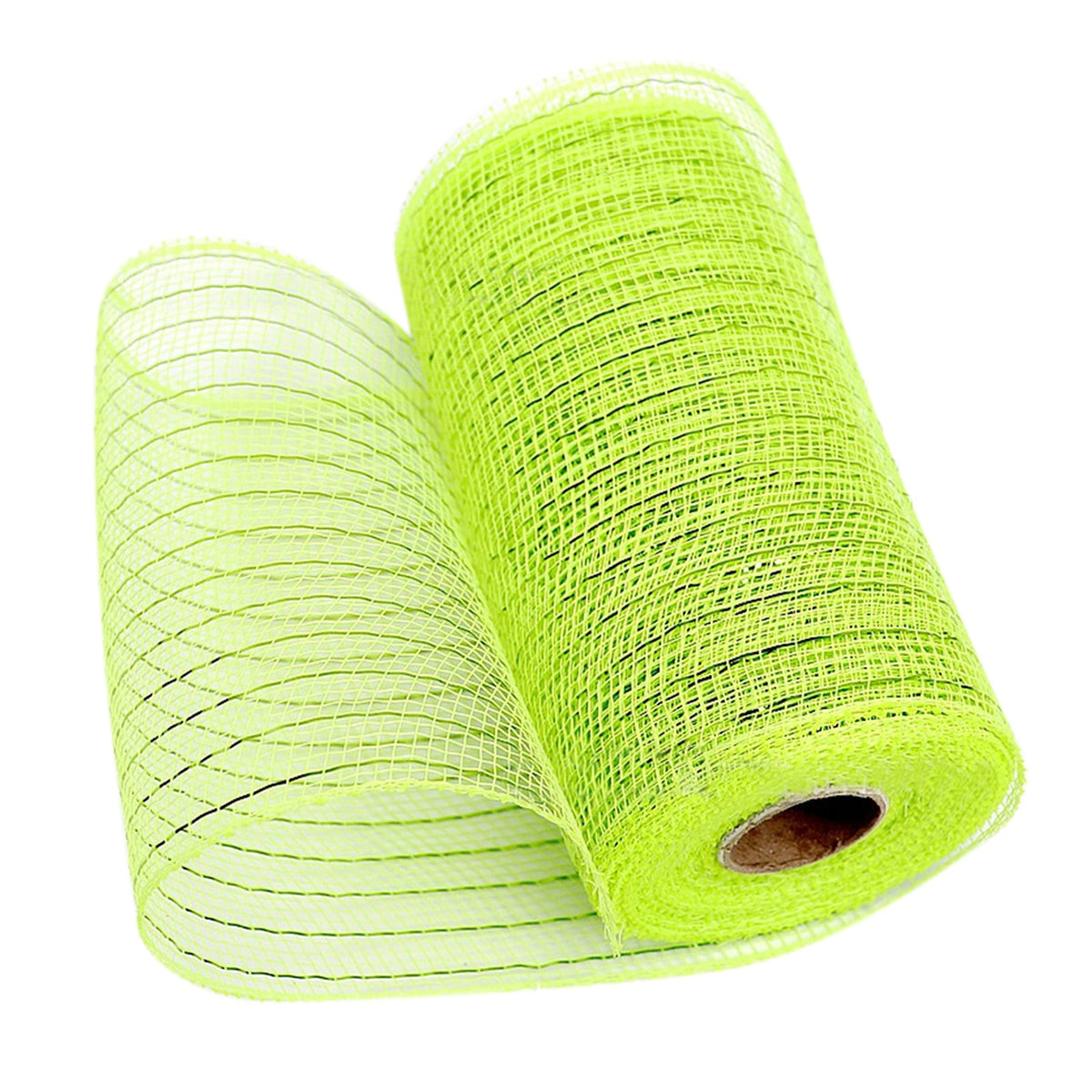 Gift Yarn , Packaging Ribbon, Poly Mesh Ribbon with Metallic Foil Each Roll for Wreaths Swags Bows Wrapping and Decorating E