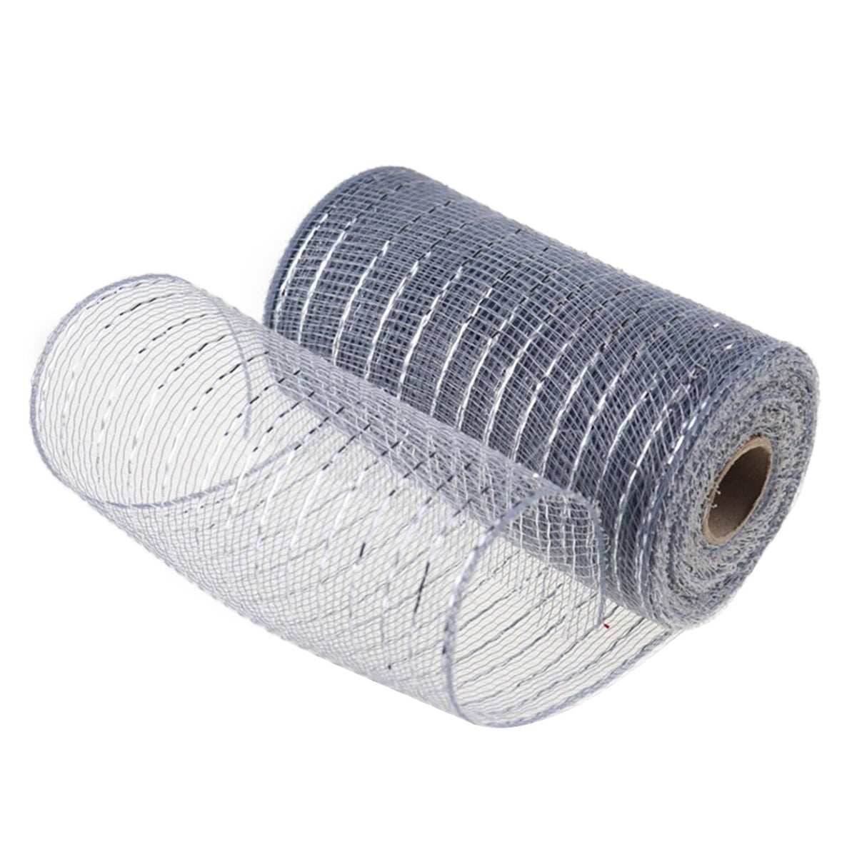 Gift Yarn , Packaging Ribbon, Poly Mesh Ribbon with Metallic Foil Each Roll for Wreaths Swags Bows Wrapping and Decorating O