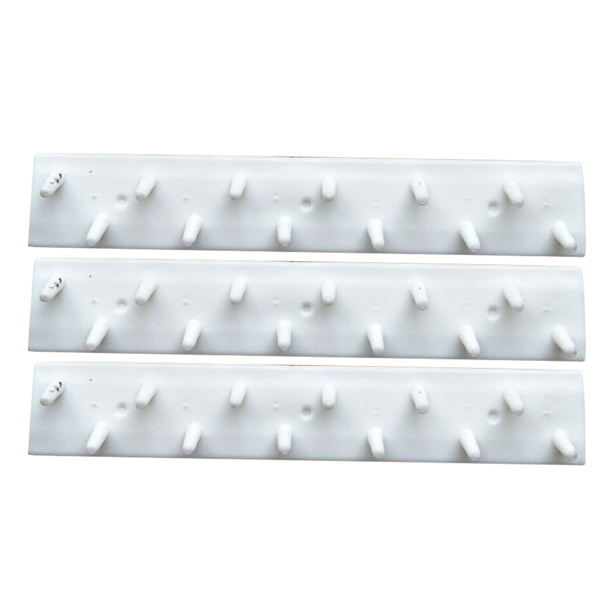 Adhesive Curtain Rod Hooks 9 in 1 Adhesive Paste Wall Hanging Storage Hooks Jewelry Display Organizer Necklace Hanger Newyear Arrival! White