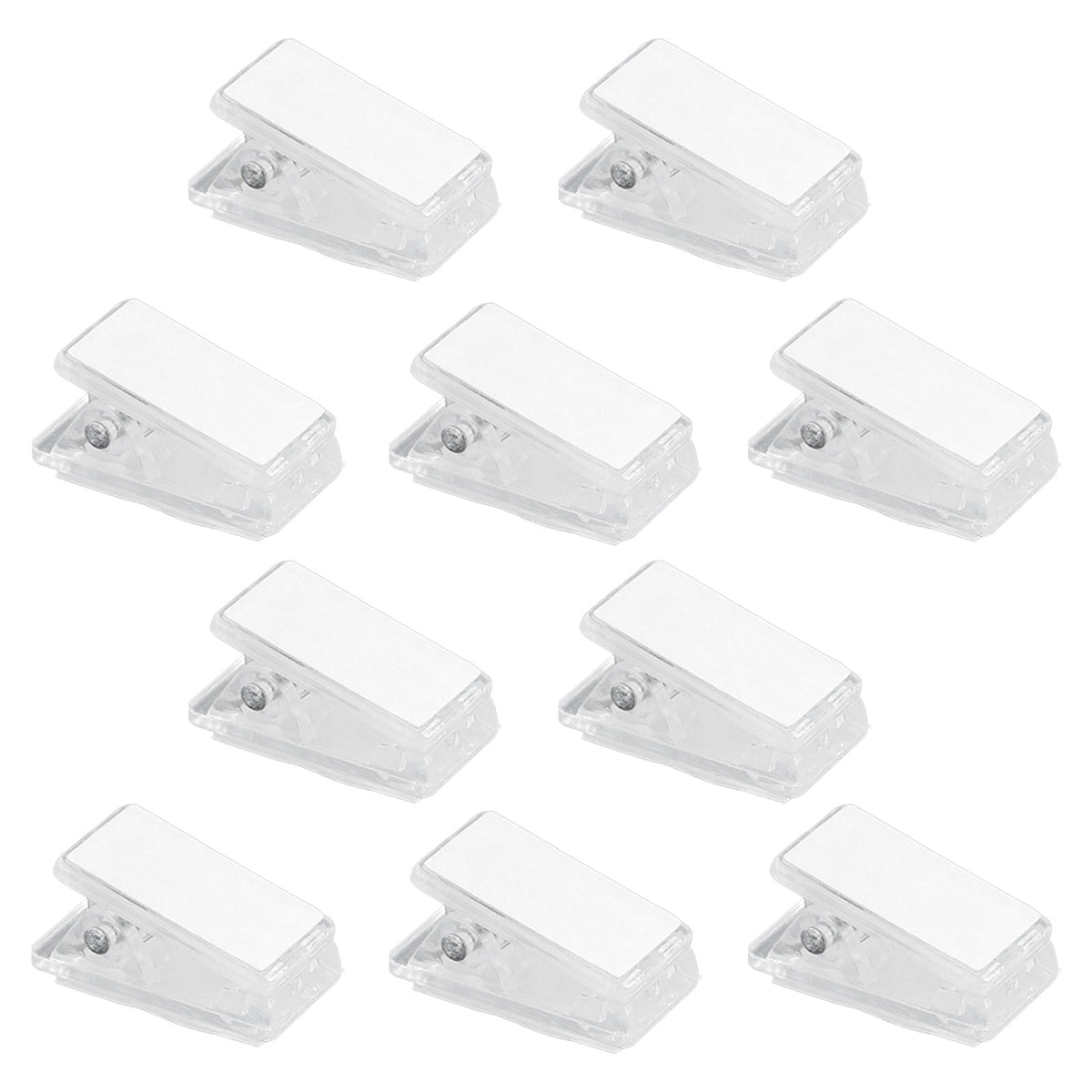 10x Clip Tapestry Wall Hangers Self Adhesive Clips Wall Clips Poster Hangers Shower Curtain Clips Double Adhesive Spring Clips for Blankets Posters Party 1" x 0.51" x 0.51" CL3