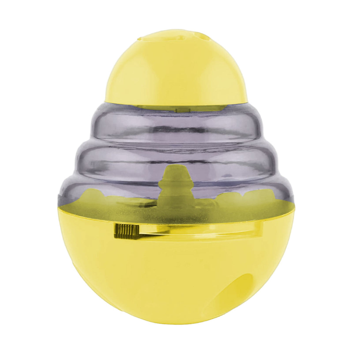 Pet Feeding Roly-Poly Toy, Interactive Dog Dispenser Toys Slow Feeder Puzzle Dog Brain Stimulation Toys Dog Christmas Enrichment Boredom Toys for Puppy Small Medium Large Dogs Grad, Green Yellow