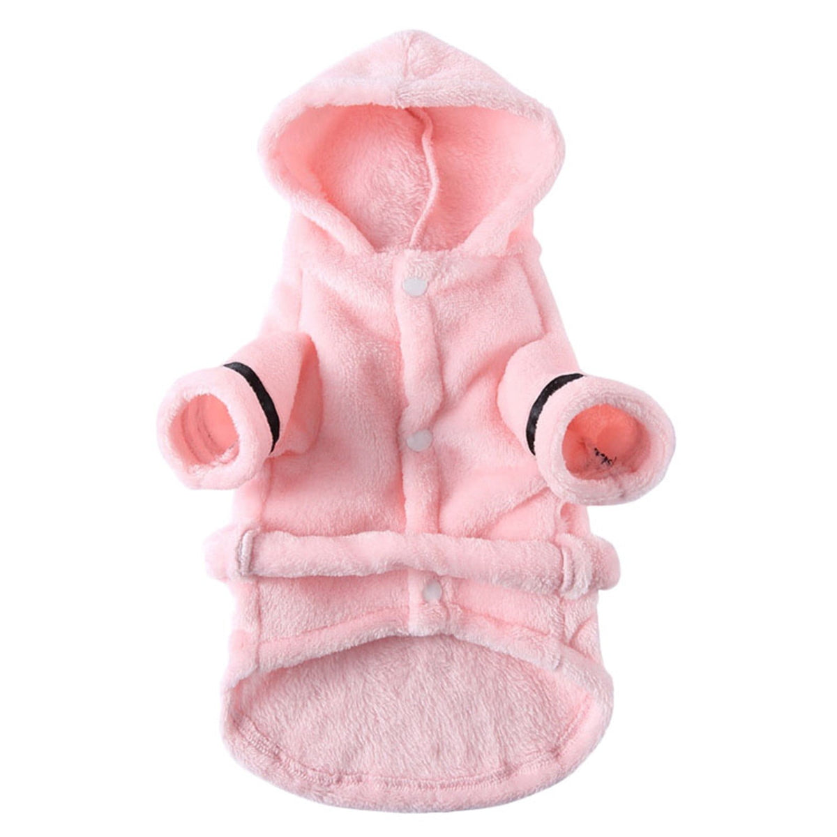 Dog Cat Bathrobe Pet Pajamas Soft Hooded Bathrobe Nightgown Pet Clothes for Dogs and Cats, XL Pink