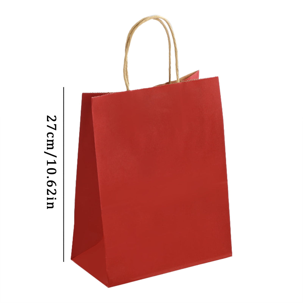 4 Pcs Kraft Paper Gift Bags with Handles, Colorful Shopping Bags for Party and Storage, Green