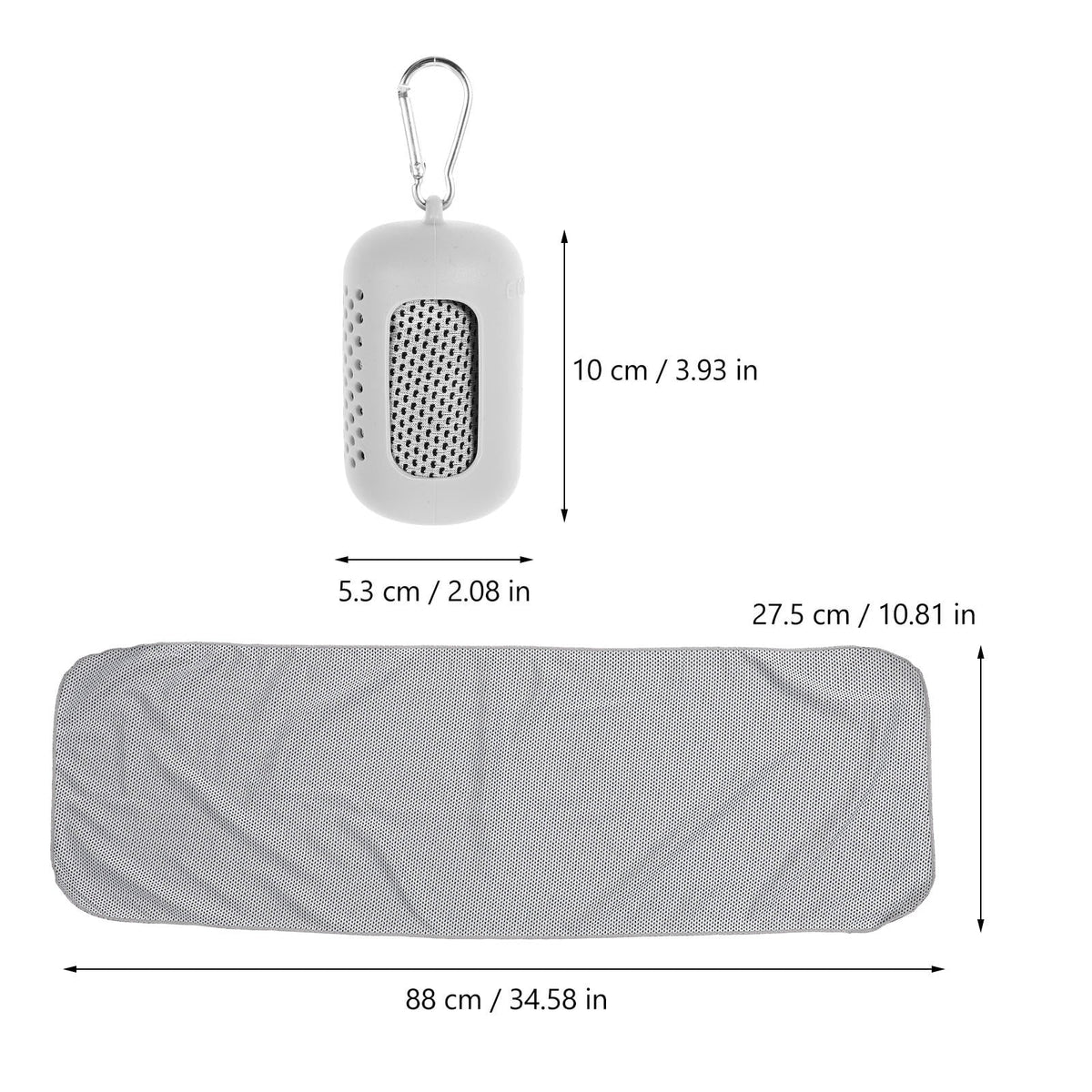 SWETRACE Sweat-Absorbing Yoga Towels Quick Cooling Towel for Summer 2Set