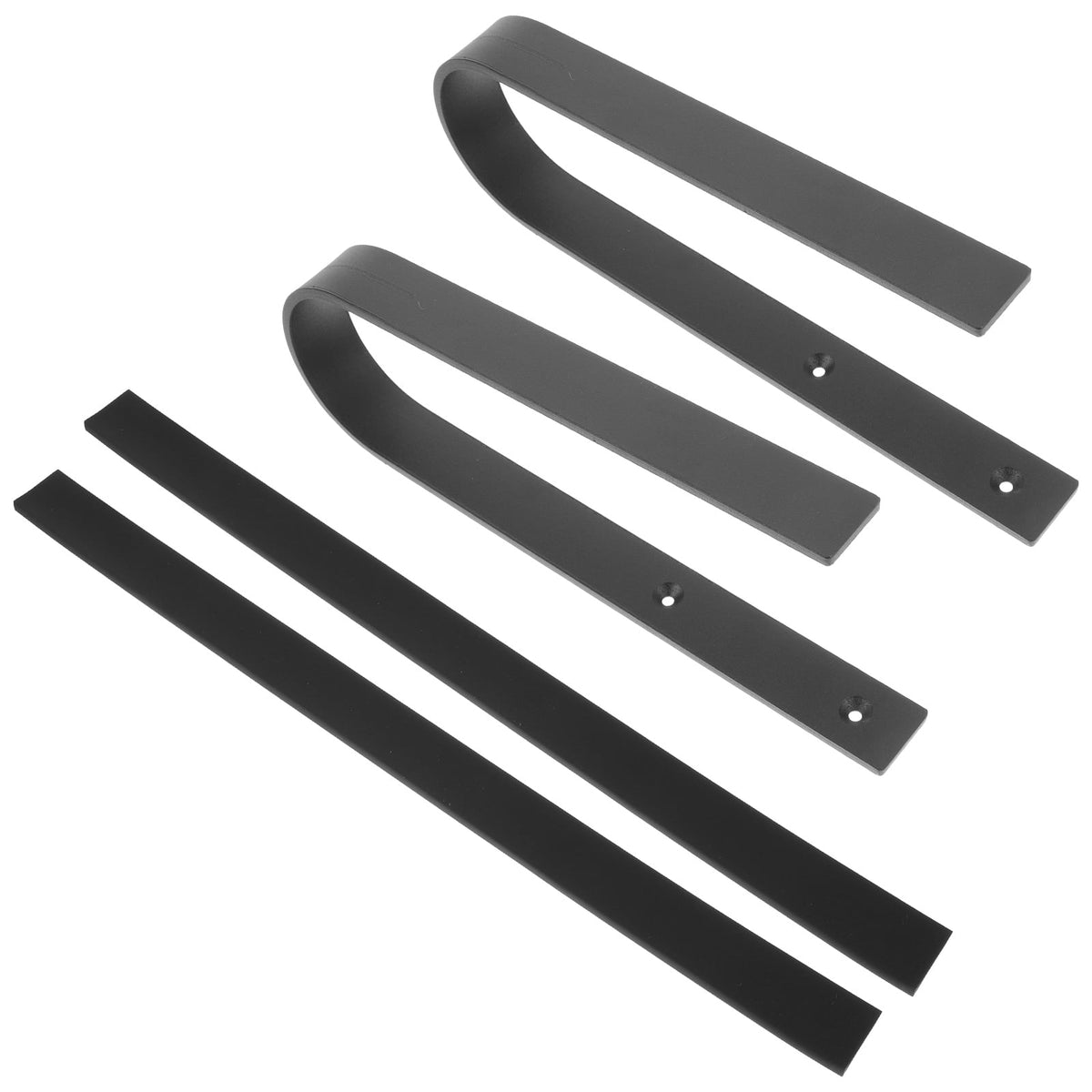 1Set Iron Surfboard Hanging Hook Deep Gray Simple Design for Sports Equipment Wall Storage 11.8x3.1x1.1in