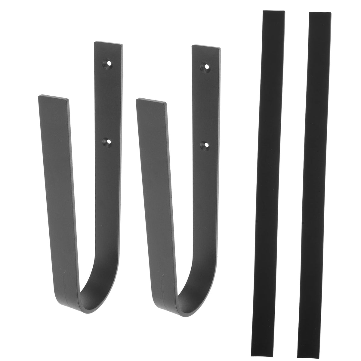 1Set Iron Surfboard Hanging Hook Deep Gray Simple Design for Sports Equipment Wall Storage 11.8x3.1x1.1in