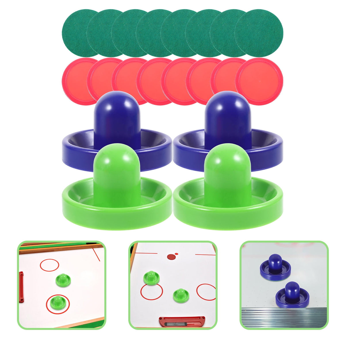 Air Hockey Set Lint Assorted Color for Carnivals 1 Set
