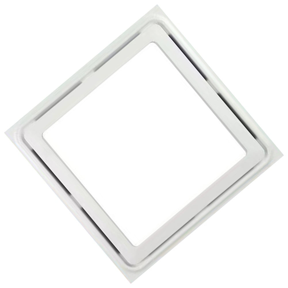 Powerful Bathroom Exhaust Fan With Led Lights 30*30Cm Exhaust Fan White Abs Smile Home