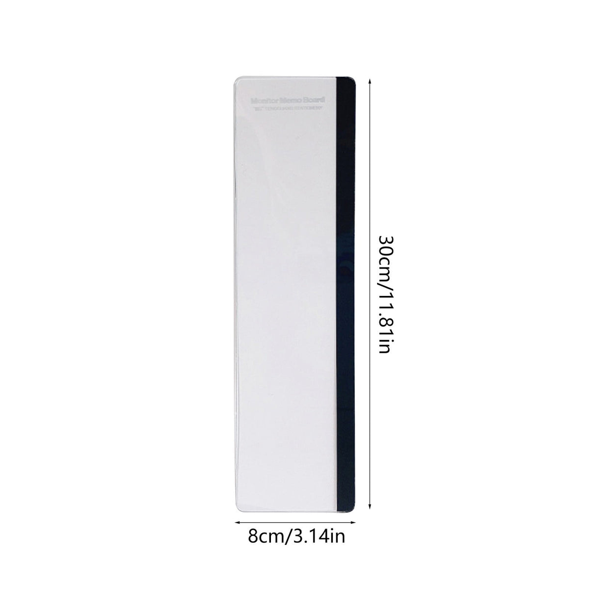 Computer Monitor Memo Board, Clear Desktop Sticky Note Holder for Office Messages Reminders and Home Workspace Organization