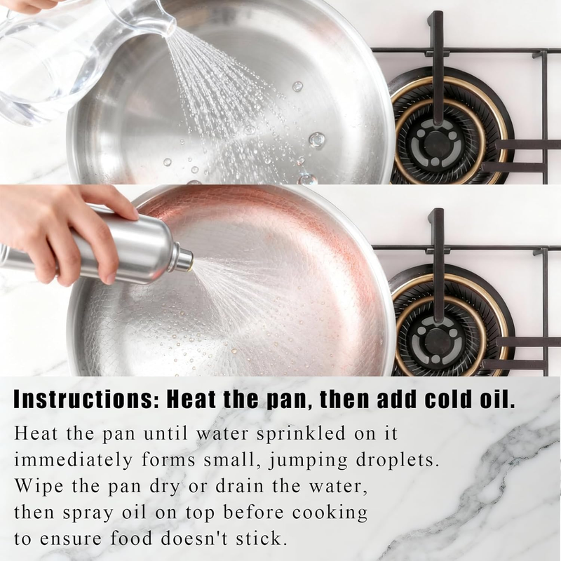 Titanium Pan,100% Non-toxic Titanium Pan,Non Stick Chemical-Free,Extreme Heat-Resistant & Lasts a Lifetime,Non-Stick Skillet for Home Use, Induction Cooktops And Gas Stoves for Omelettes Steaks 28cm