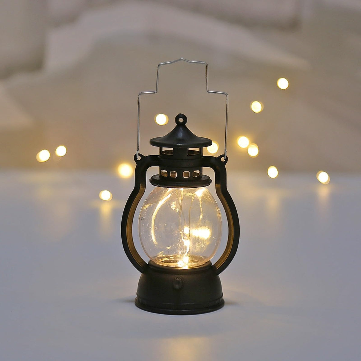 Flameless LED Candles with Moving Flame Effect for Christmas, Table Decor, Living Rooms and Safe Ambient Lighting, Black