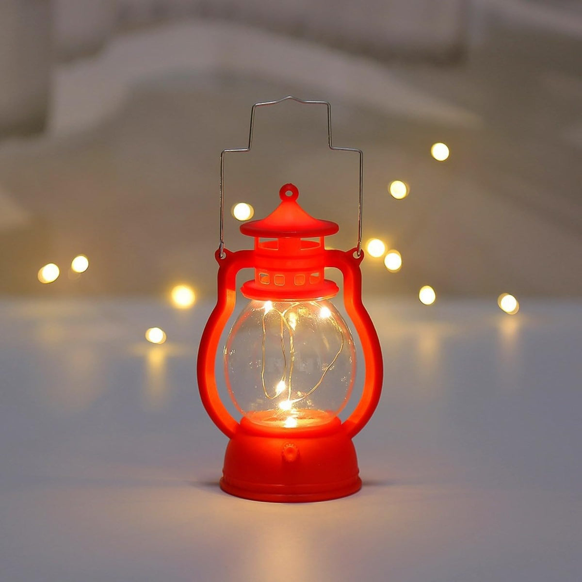 Flameless LED Candles with Moving Flame Effect for Christmas, Table Decor, Living Rooms and Safe Ambient Lighting, Red