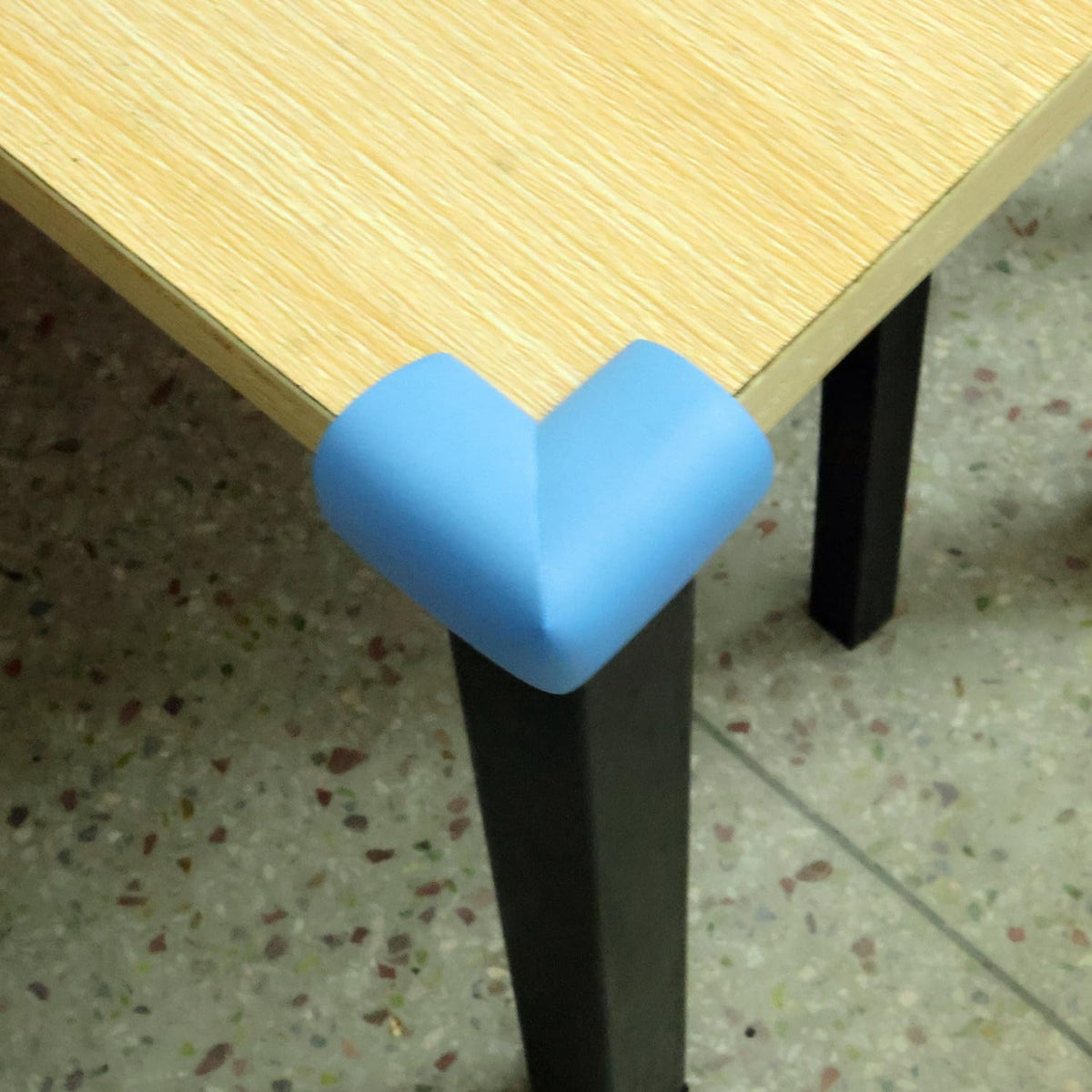12 Pieces Self-Adhesive Corner Protectors for Tables and Furniture, Soft Bumper Guards to Help Prevent Bumps, Scratches and Damage, Blue