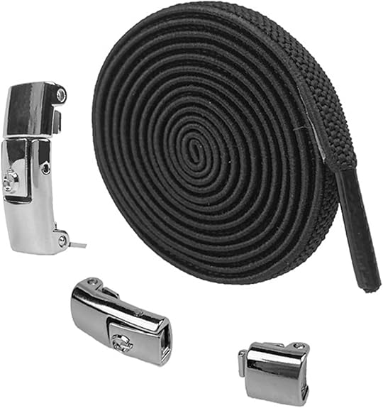 3 Pairs No-Tie Elastic Shoelaces for Sneakers and Running Shoes, Stretch Lock Laces for Quick, Comfortable Everyday Wear, White,Black,Gray