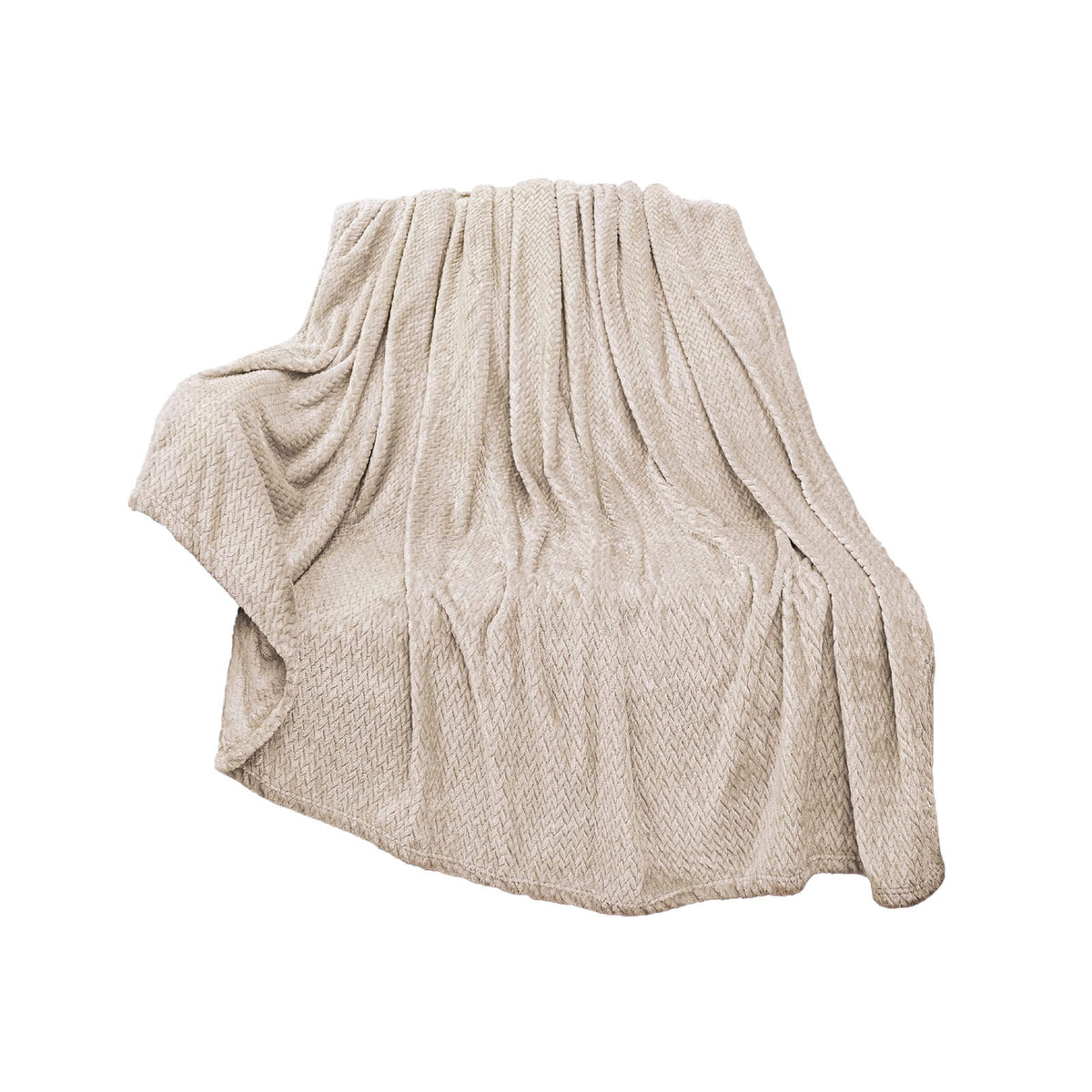 Christmas Solid Color Blanket, 59x39" Soft Warm Throw Blanket, Light-weight Plush Throw Blanket for Bed Sofa Camping Airplane Holiday Beige