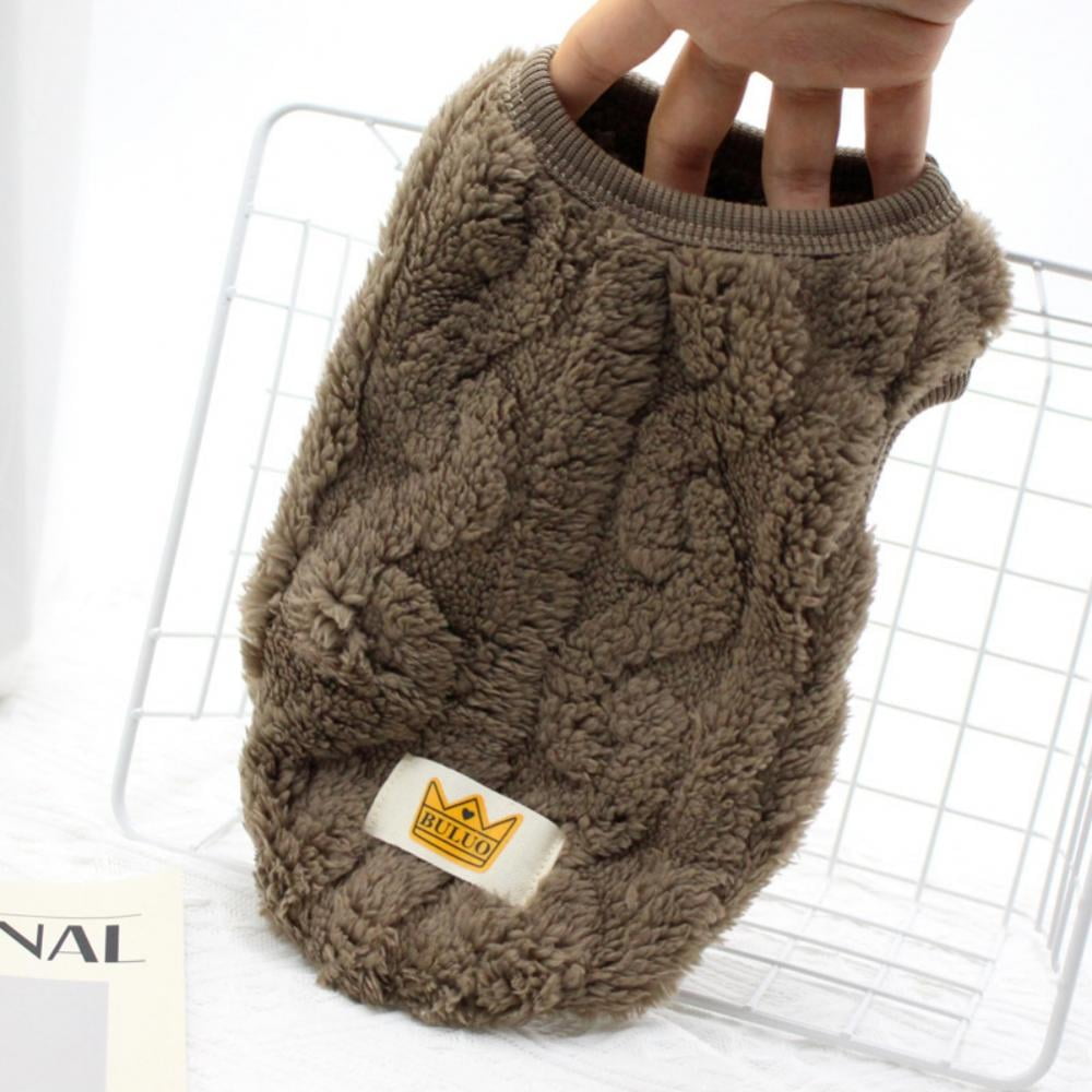 Cat Sweaters Kitty Sweater for Cats Knitwear,Small Dogs Kitten Clothes Male and Female,High Stretch,Soft,Warm Dog Clothes for Small Dog and Cat Winter XS Brown