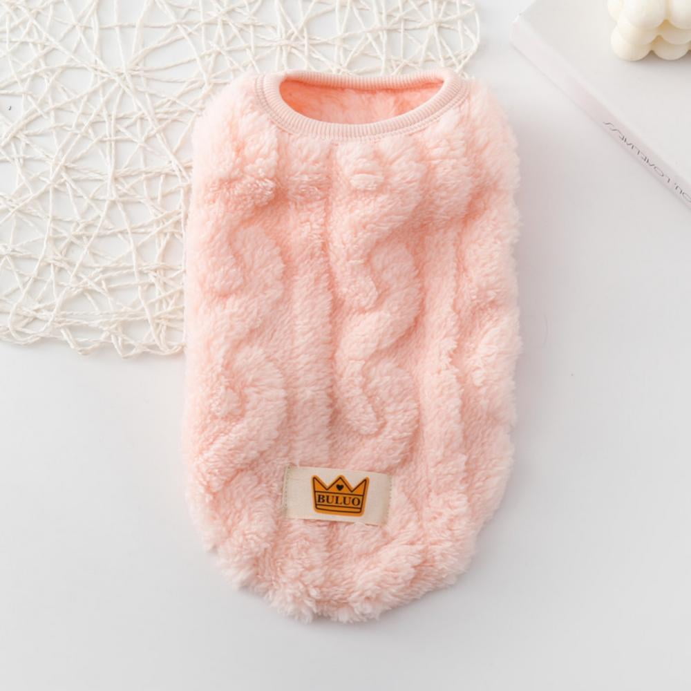 Cat Sweaters Kitty Sweater for Cats Knitwear,Small Dogs Kitten Clothes Male and Female,High Stretch,Soft,Warm Dog Clothes for Small Dog and Cat Winter L Pink
