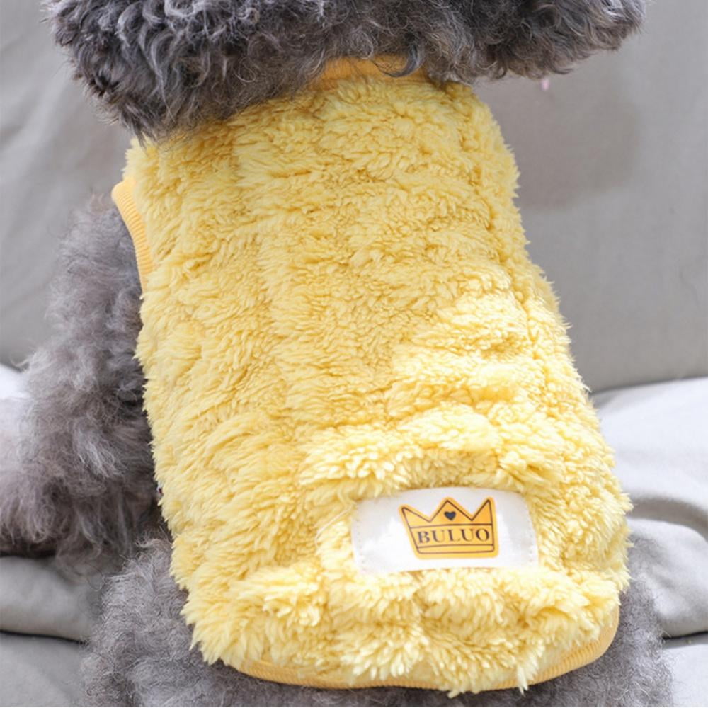 Cat Sweaters Kitty Sweater for Cats Knitwear,Small Dogs Kitten Clothes Male and Female,High Stretch,Soft,Warm Dog Clothes for Small Dog and Cat Winter M Yellow