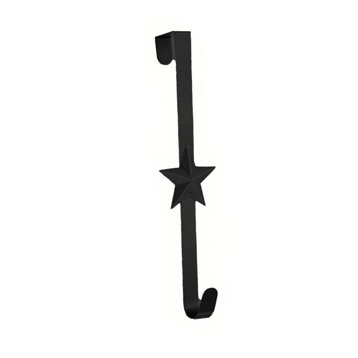 15 Inch Wreath Hanger for Front Door Decoration, Long Metal Halloween Christmas Wreath Decoration Hook, Over The Door Single Hook Door Hook for Hanging Clothes Towels Coats 14.7" Silver