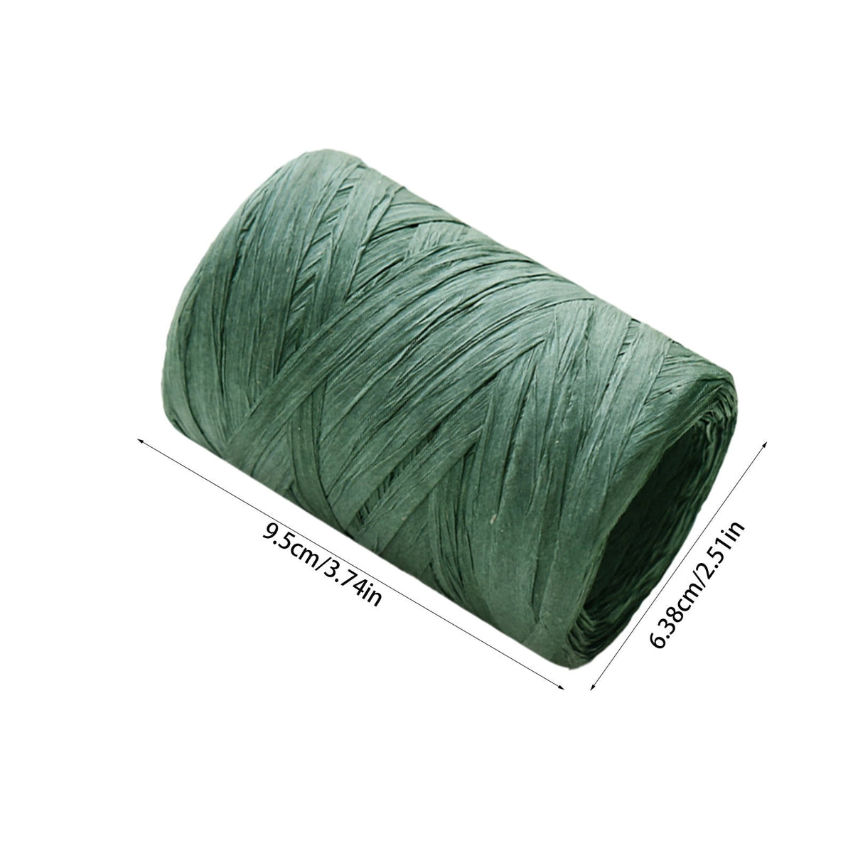 Raffia Ribbon, Christmas Gift Wrapping Raffia Paper String Ribbon Packing Paper Twine for Craft DIY Supply Christmas, 328ft Green