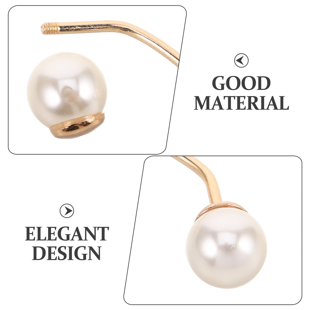 5pcs No Sew Chest Brooch Set with Multi Artificial , Anti Exposure Decorative Pins for Women Shirts