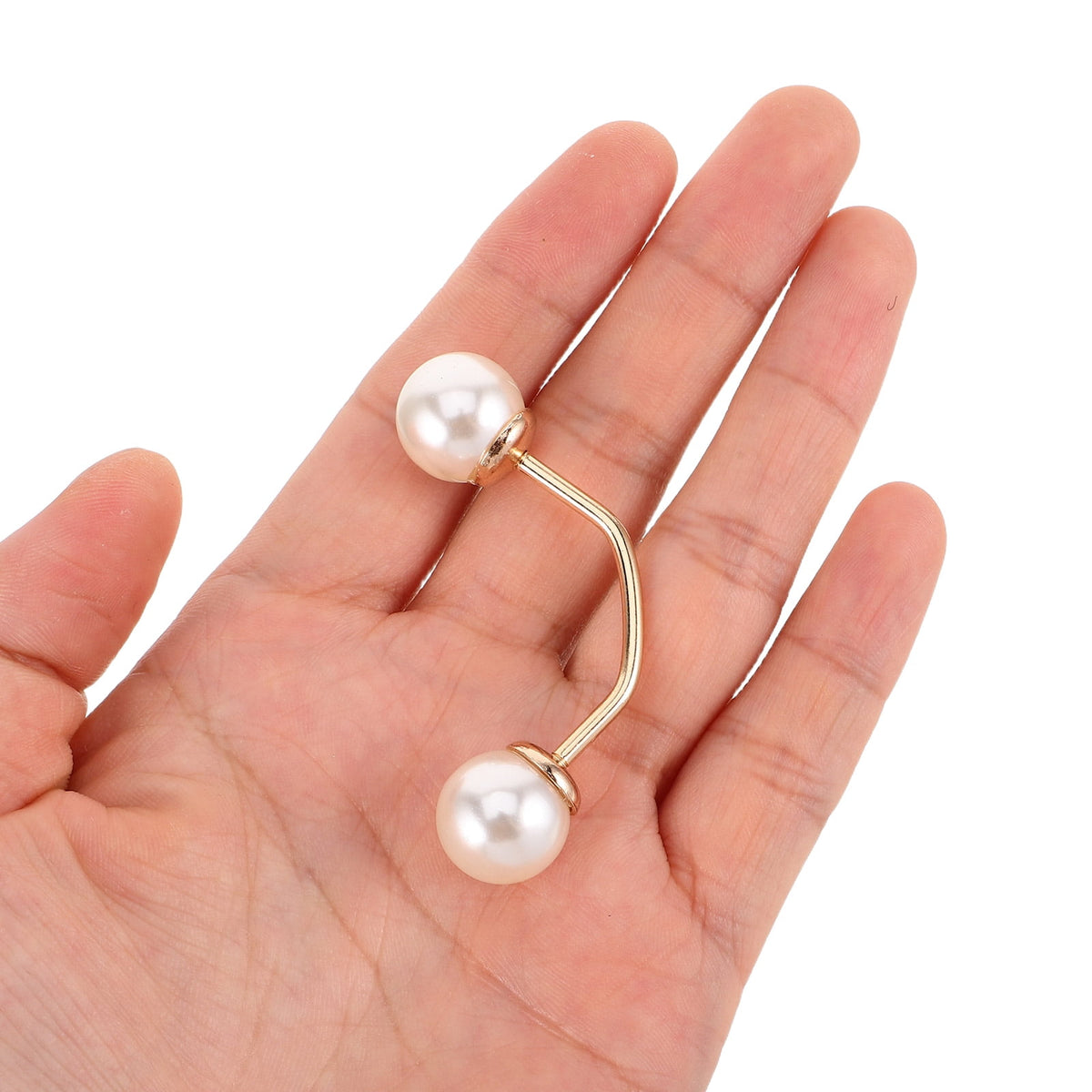 5pcs No Sew Chest Brooch Set with Multi Artificial , Anti Exposure Decorative Pins for Women Shirts