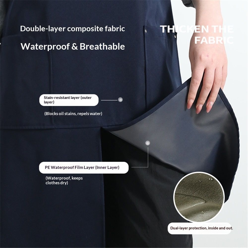 Pottery Apron Split Leg,Cross Back Chef Apron with Pockets,Painting Apron with Adjustable Straps for Cooking,Baking,BBQ,Ceramic,Gardening