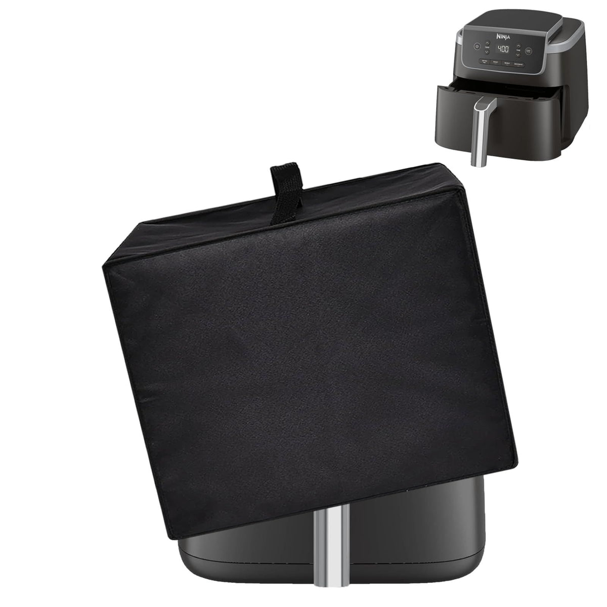 Air Fryer Cover for , Heavy Duty Waterproof Dust-proof Protective AirFryer Cover Compatible with AirFryer Dust Lid (Black 420D:26*35*30cm)