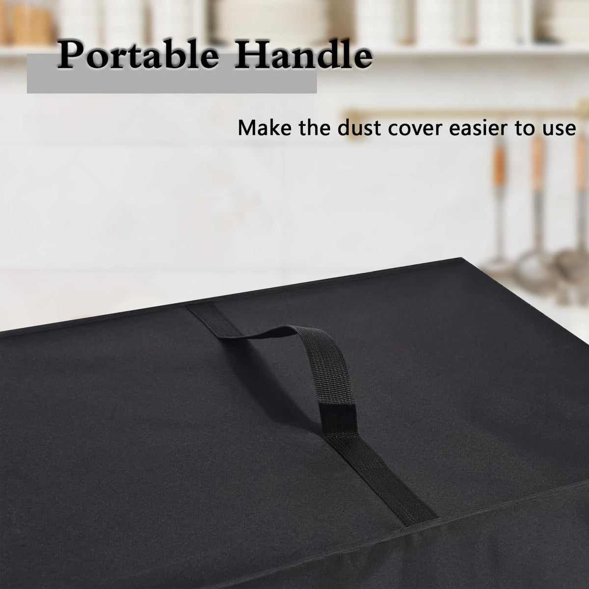 Air Fryer Cover for , Heavy Duty Waterproof Dust-proof Protective AirFryer Cover Compatible with AirFryer Dust Lid (Black 420D:26*35*30cm)