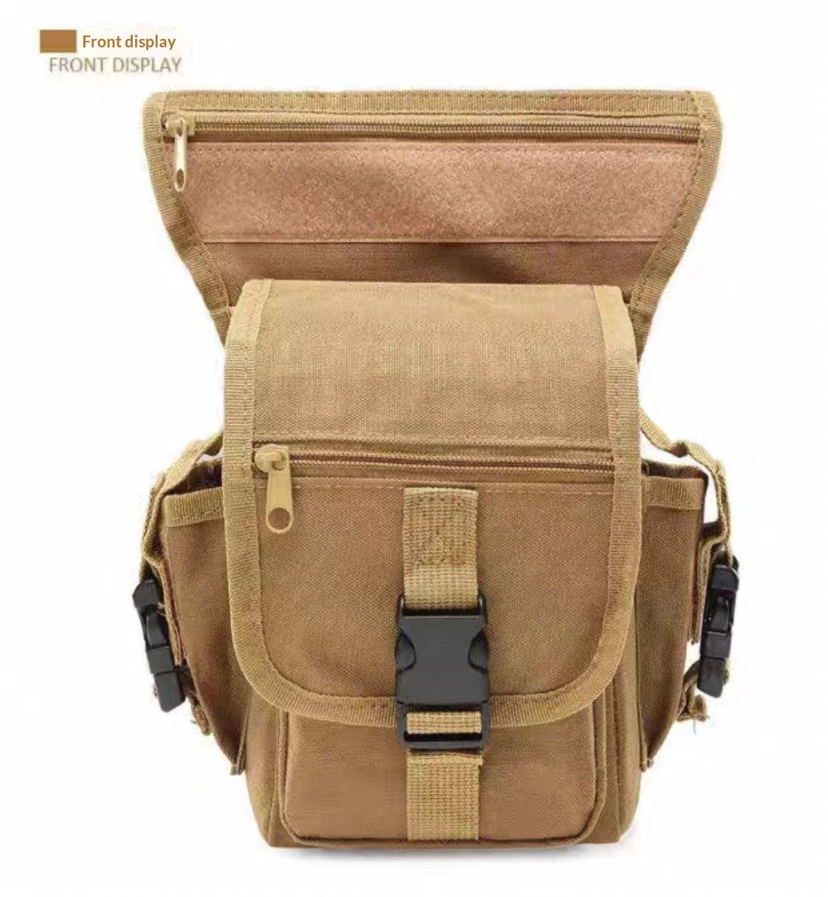 Oxford Drop Leg Bag for Men Women Thigh Water Resistant Fashion Motorcycle Leg Holster Hiking Waist Bag Pouch Tactical Fanny Pack Hip Drop Leg Pouch for Men Women Outdoor (khaki)