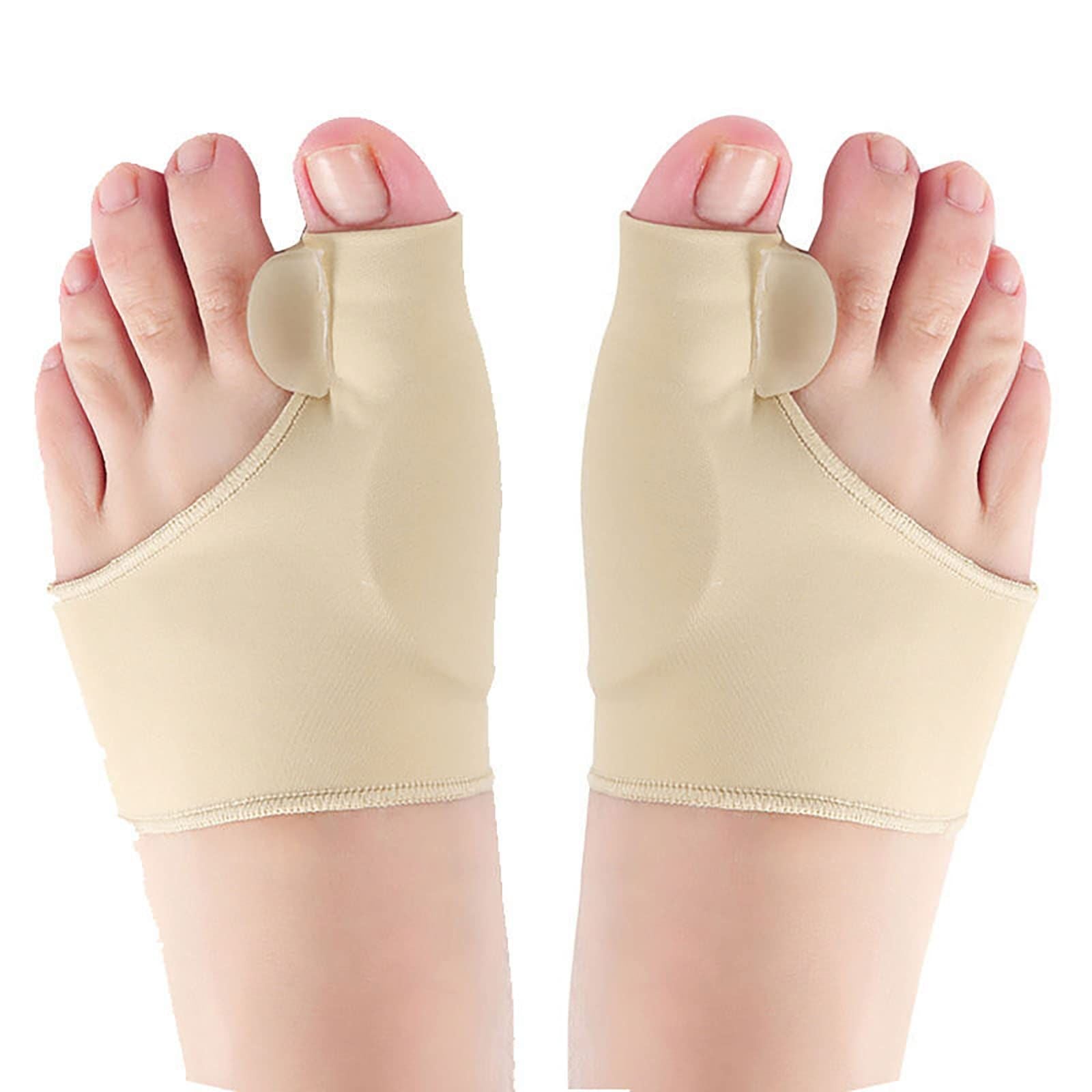 2 pair Relief Sleeve Pads & Corrector for Men & Women | Cushioned Support for Toe Alignment & Pain Relief | 2 Pair (35-40(S))