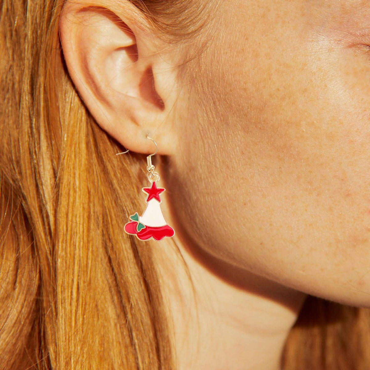 3 Pairs Drop Earrings Women Earrings Bell Earrings Christmas Earrings Christmas Dangle Earrings Christmas Party Earrings Xmas