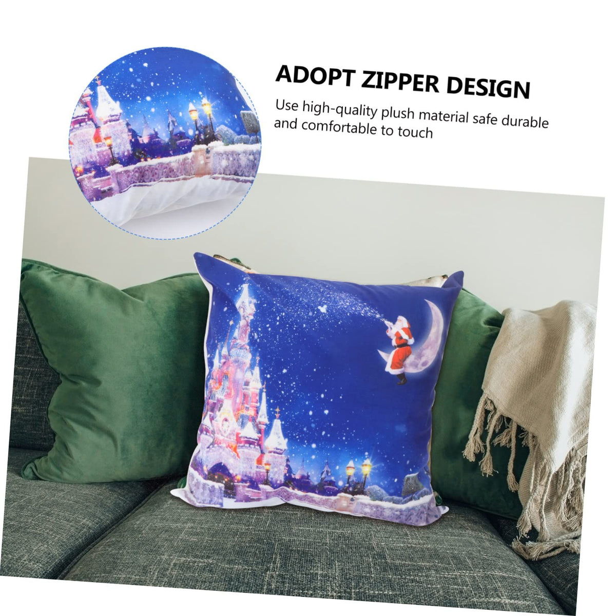 Lantern Christmas Pillow Led Lights Pillowcase Covers Christmas Plush Pillow Case Fall Decor Linen Throw Pillows