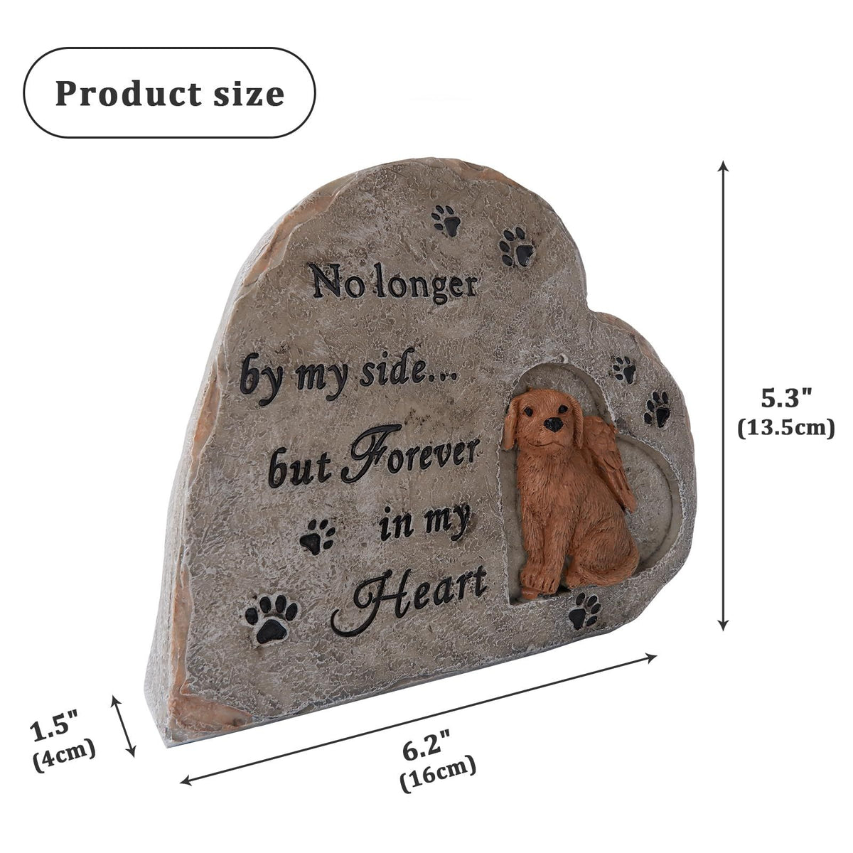 Dog Pet Memorial Gifts for Loss of Dog Pet Loss Gifts Resin Gifts for Dog Lovers Angel Dog Memorial for Grave Memorial Keepsake