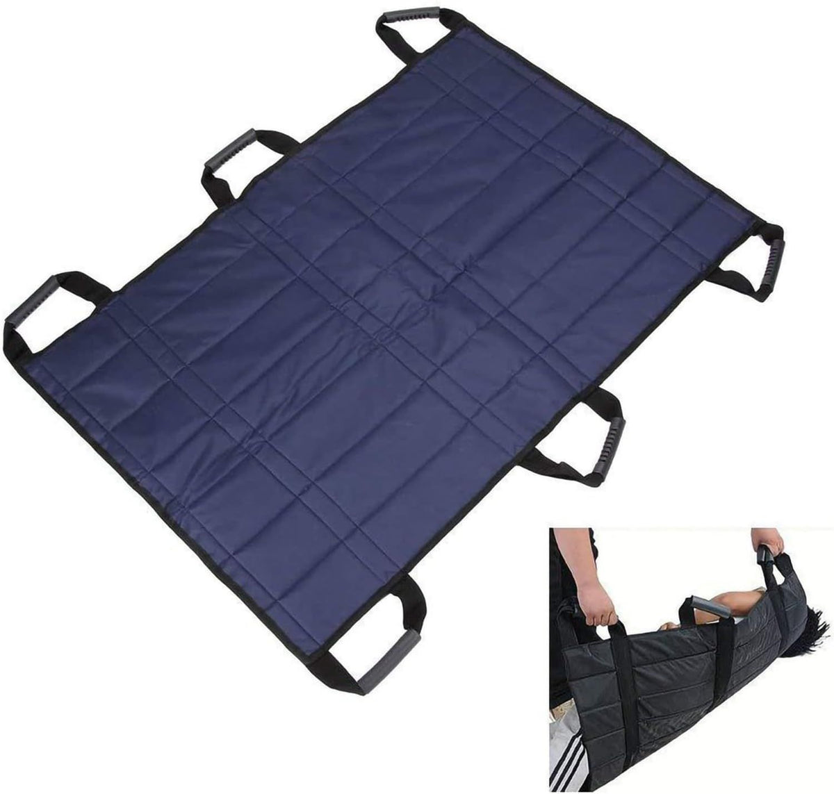 Patient Aid Positioning Bed Pad with Handles Bedding Protector Liner Incontinence Mattress Multi-Purpose Positioning Mattress