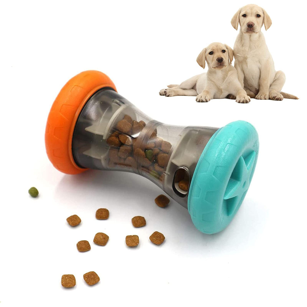 Dispensing Puzzle Toys for Small Dogs,Interactive Chase Toys,Perfect Alternative to Slow Feeder Dog Bowls to Improves Digestion