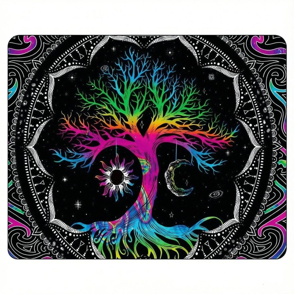 Tree of Life Tapestry for Bedroom Aesthetic Moon and Sun Bohemian Boho Tapestries Wall Hanging for Room
