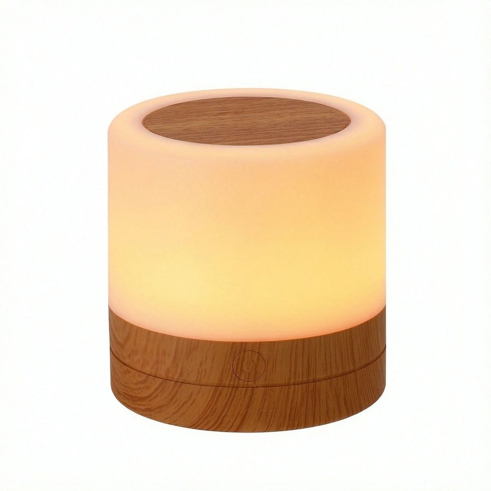 Night Light, Rechargeable Bedside Touch Lamp, Dimmable Mini Night Light with Warm Light & Color Changing , RemoteControl Included