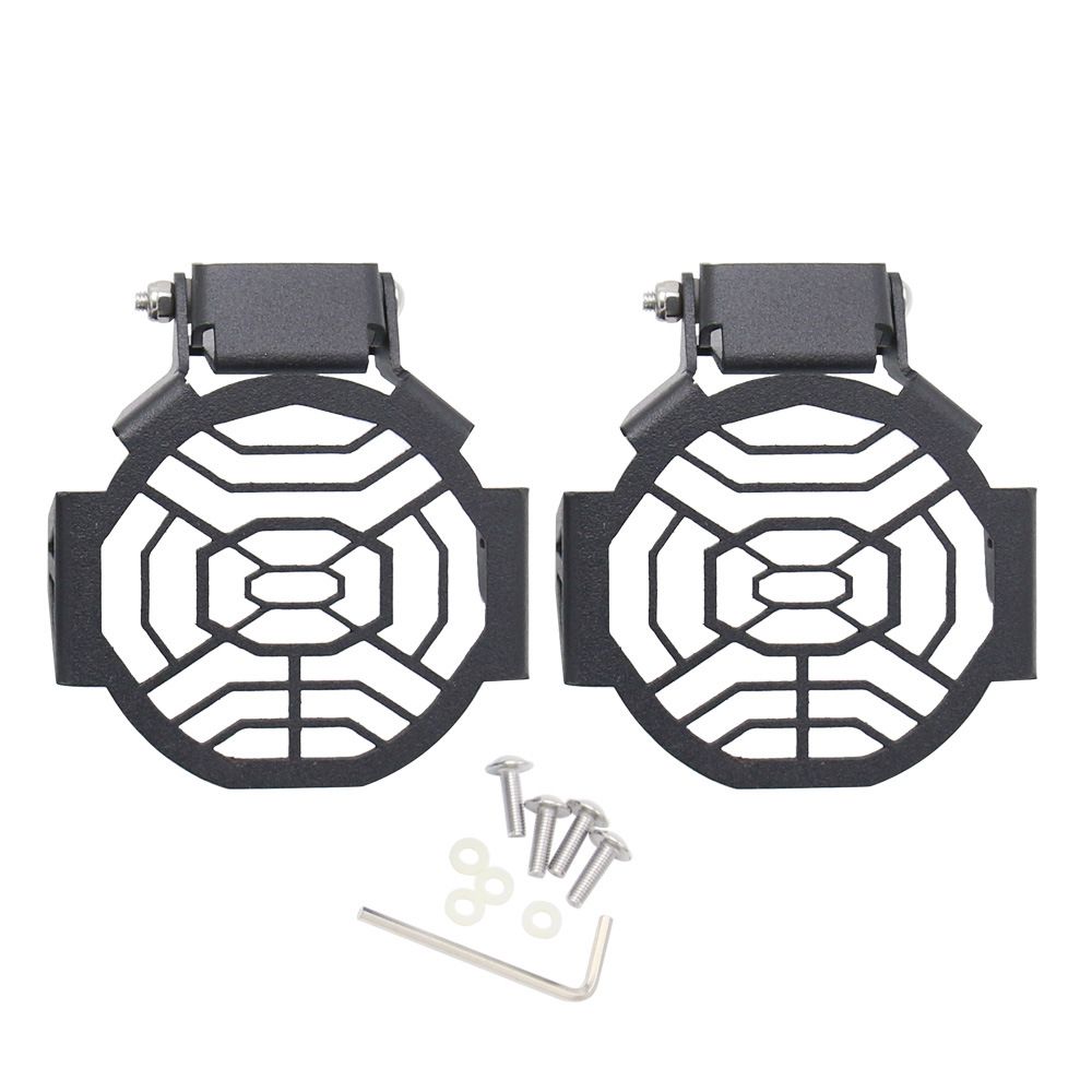 Motorcycle fog lamp protective cover fog lamp cover headlamp protective headlamp protective cover (black)