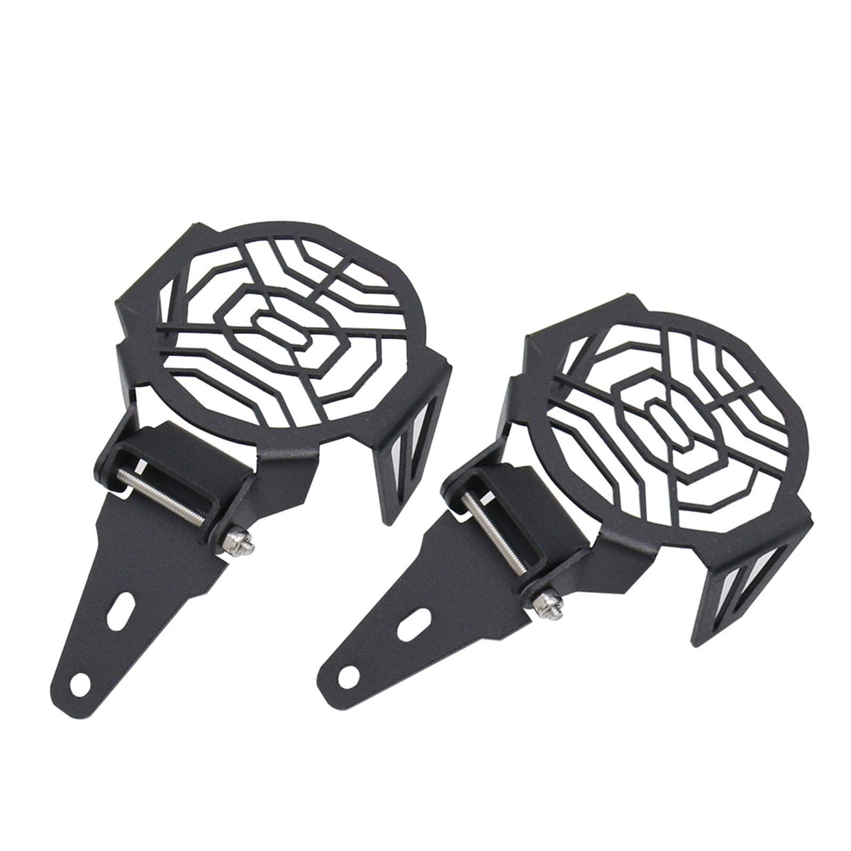Motorcycle fog lamp protective cover fog lamp cover headlamp protective headlamp protective cover (black)