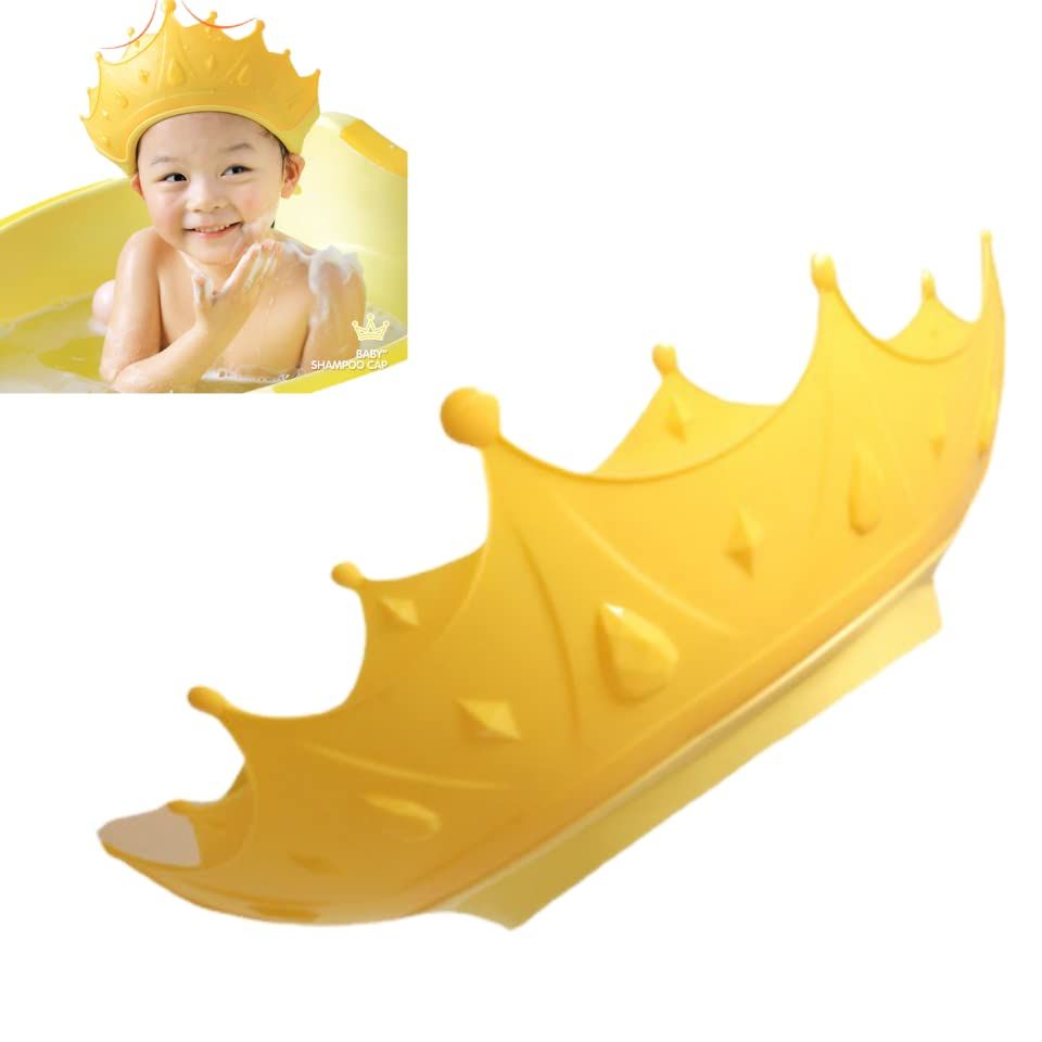 Shower Cap Waterproof Shampoo hat for Children Toddler Girls Boys Protect Ears Eyes,Adjustable Silicone Hair Washing Visor