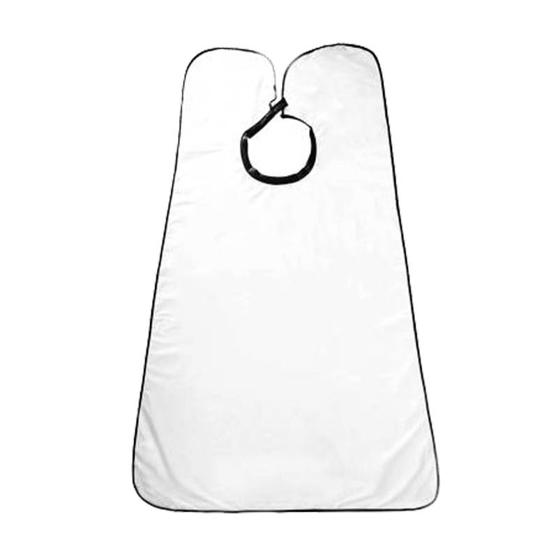 Beard Trimming Catcher, Beard Hair Catcher for Men Shaving, Non-Stick Beard Apron Cape Grooming Cloth, with Suction Cups - White