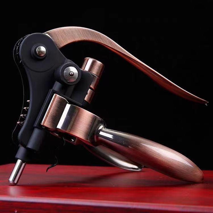 Wine Bottle Opener Corkscrew wine opener Set – Including Foil Cutter, Opener Stand and Extra Spiral - wine opener kit (2pcs)