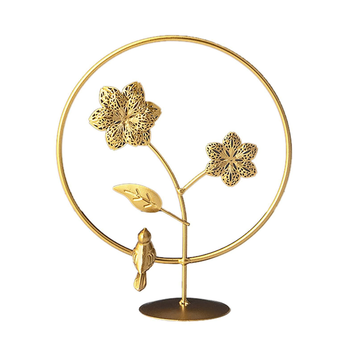 Nordic Luxury Gold Wrought Iron Ornaments Home Living Room Wine Cabinet Porch Decoration Christmas Balls Decorations