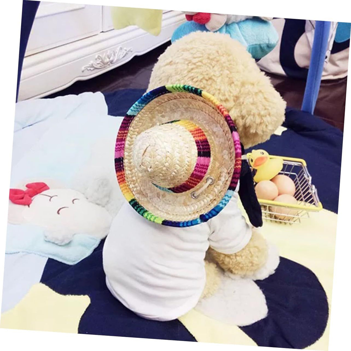 Stylish Dog Hat Fisherman Hat for Pet Mexican Style Hat Pet Supplies Pet Hat Dog hats for dog sombrero ha